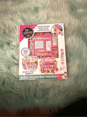 be inspired Pink A.B.C. Fashion Bead Bracelets Kit